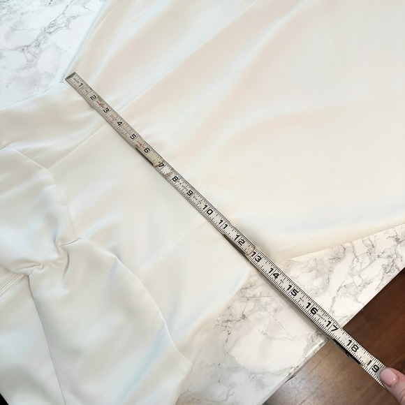 Alexia Admor Gracie Sweetheart Midi White Front Slit Dress Women's Size 6 - Picture 13 of 13